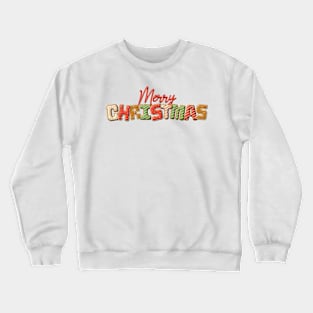 Merry Christmas Cookie Lettering Crewneck Sweatshirt